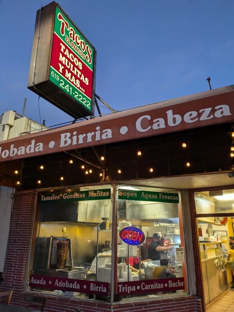 Tacos El Panson, Restaurants in City Heights