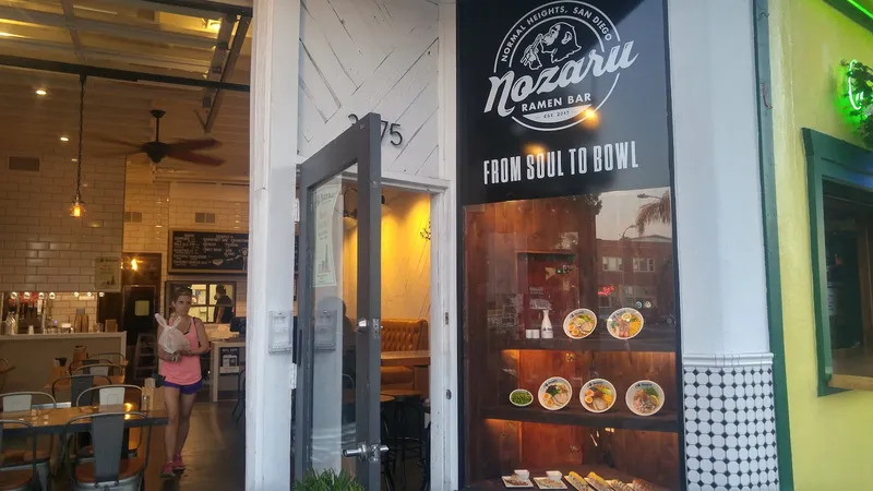 Nozaru Ramen Bar, Japanese in Normal Heights
