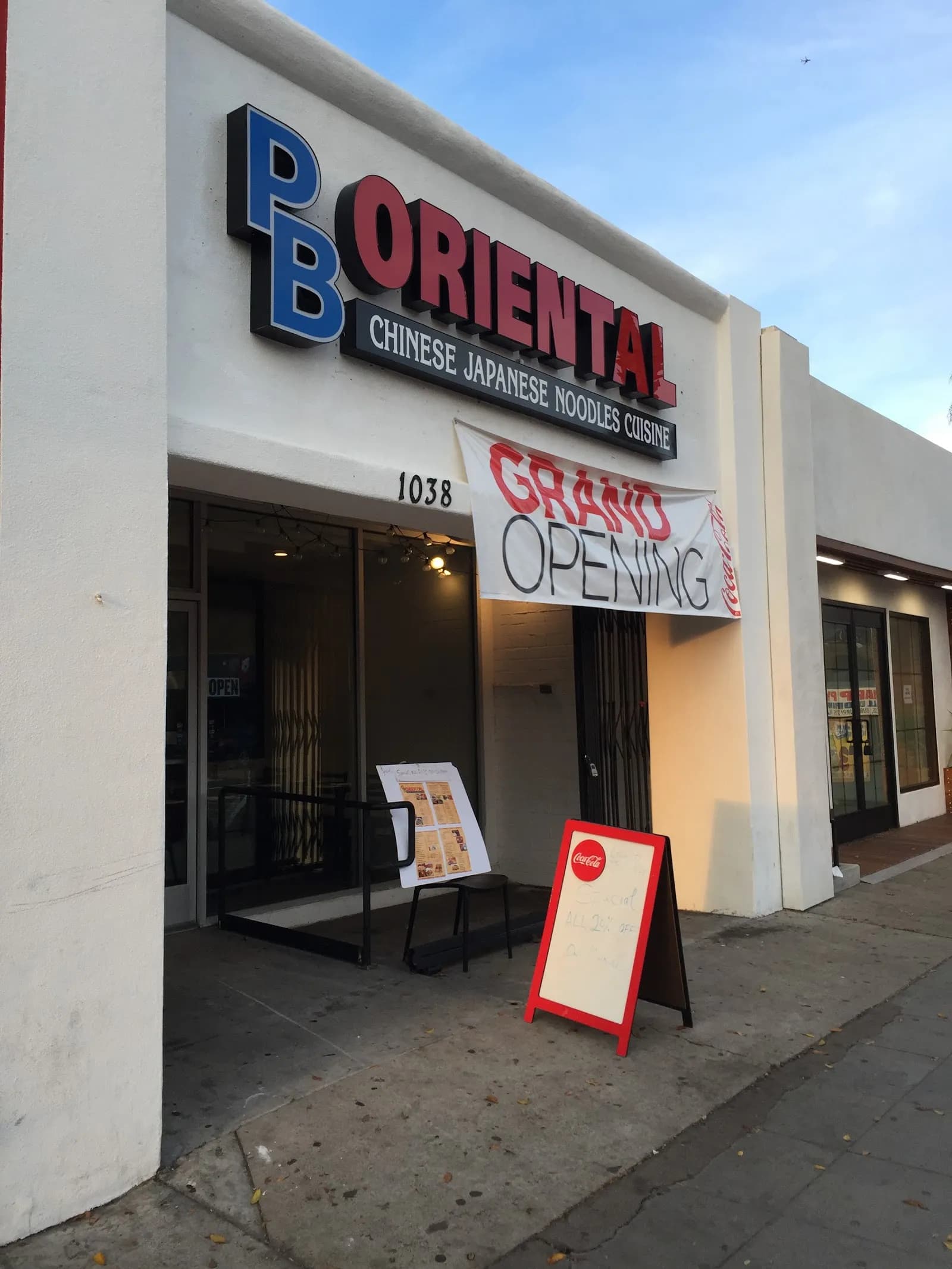 PB Oriental, Chinese in Pacific Beach