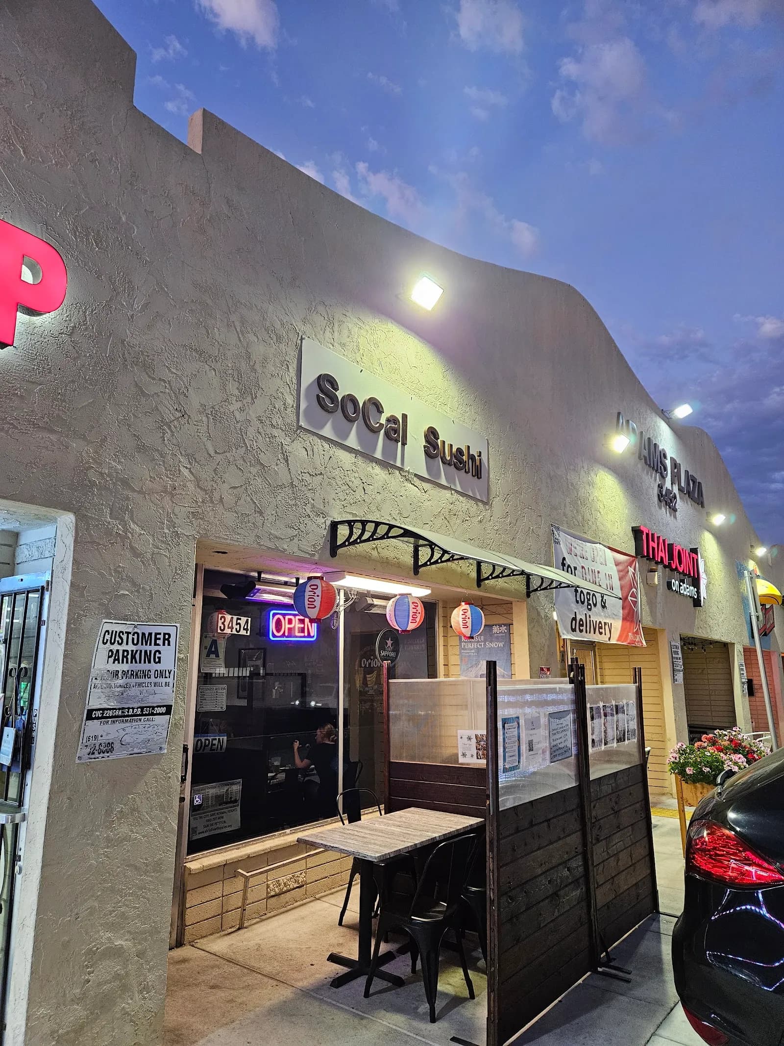 SoCal Sushi in Normal Heights